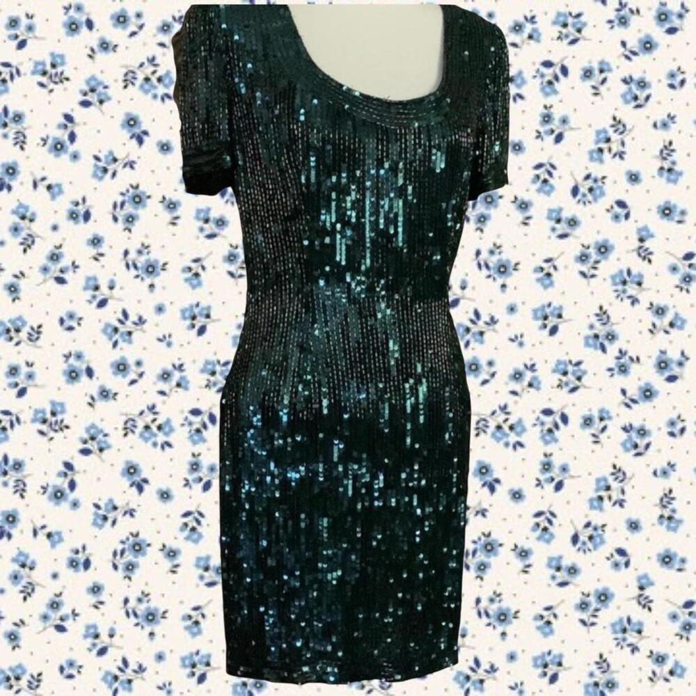 80s sequin mini dress Size large